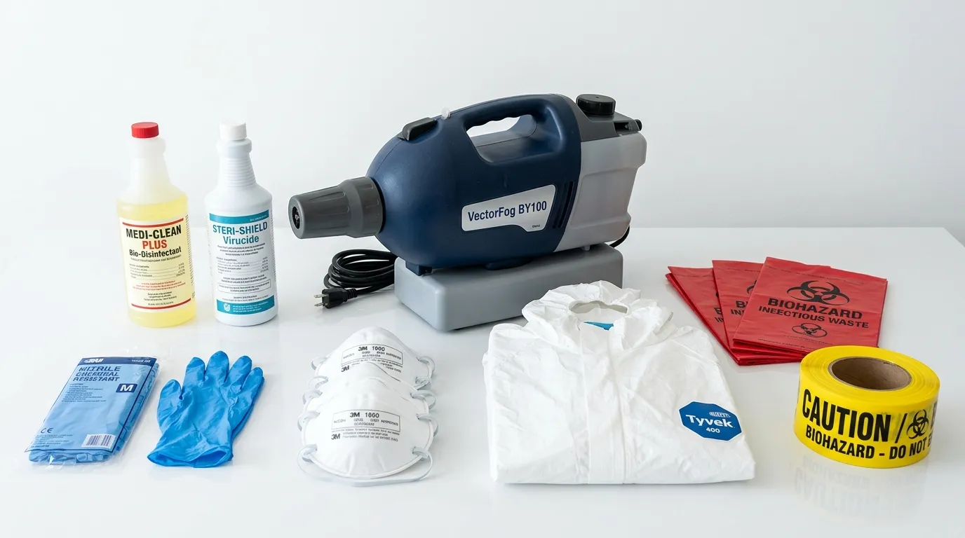 Professional biohazard remediation crew working in Sayreville